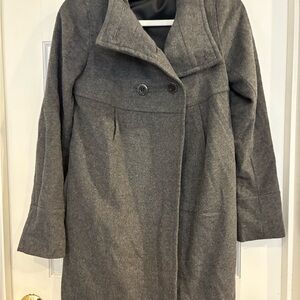 Uniqlo Women's Charcoal Pea Coat